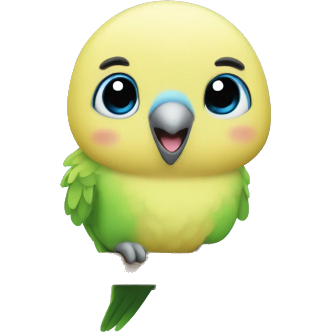 Budgerigar bird emoji