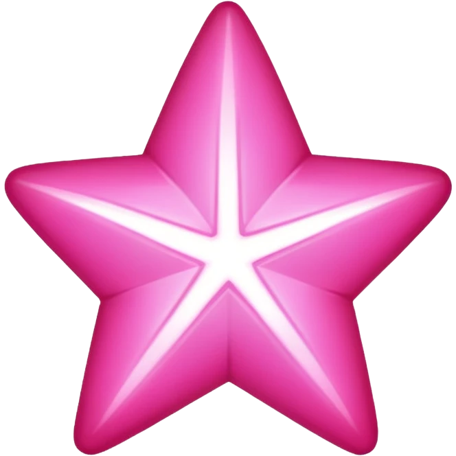 simple bright pink star emoji