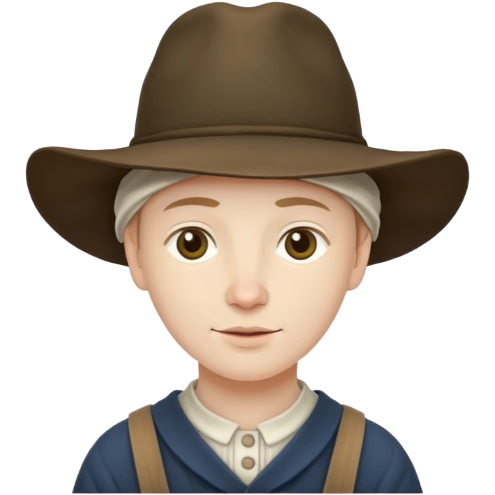 Puritan farmer male emoji