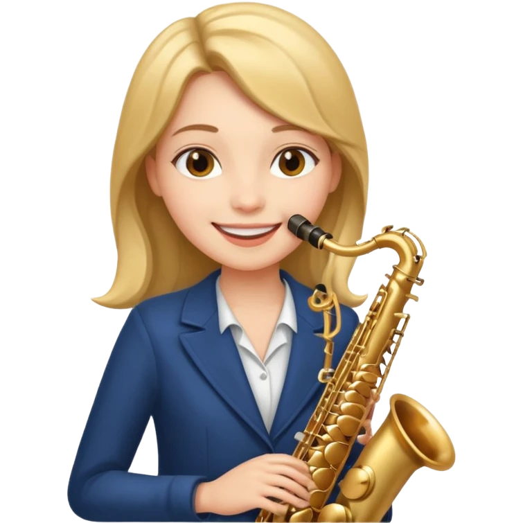 girl playing saxophone emoji