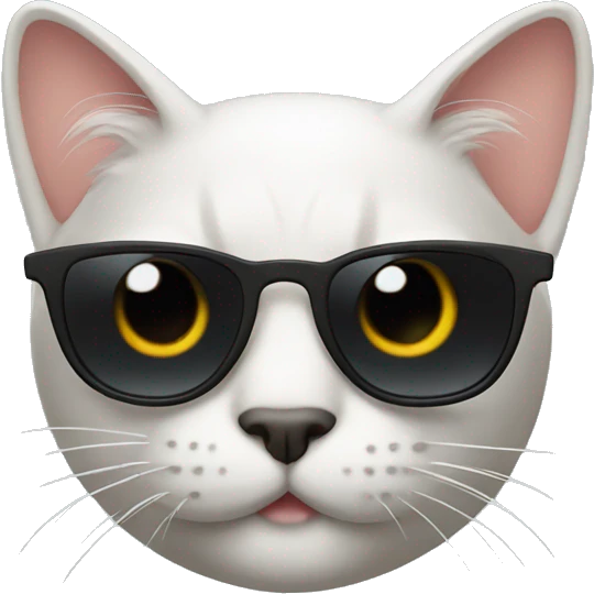 Cat with sunglasses emoji