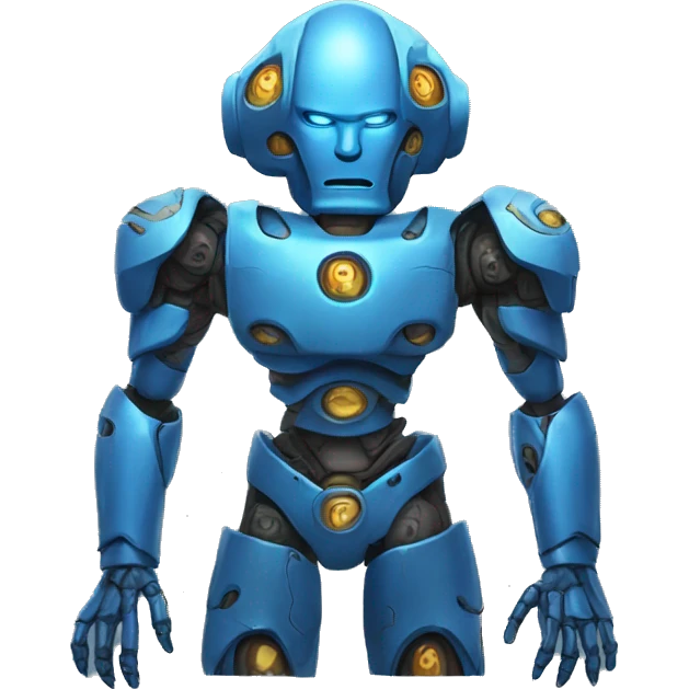 Blue Robot god emoji