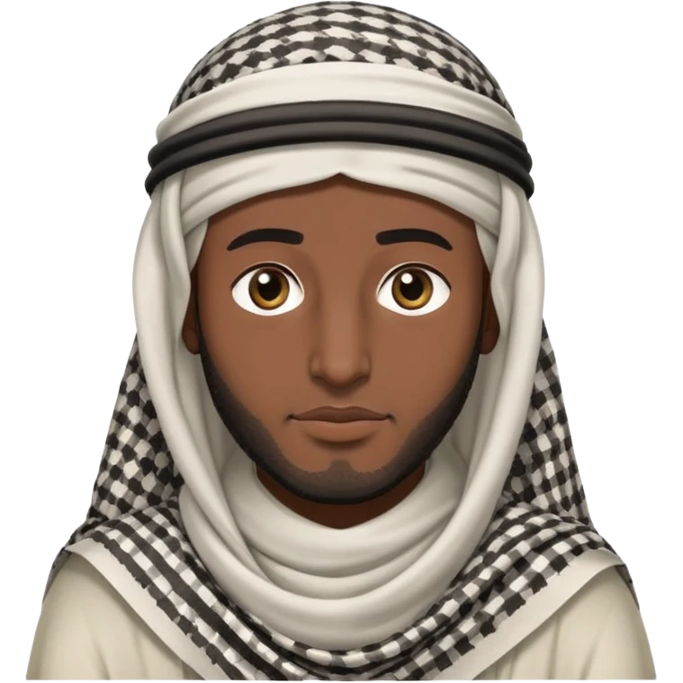 Saudi man with keffiyeh headscarf emoji