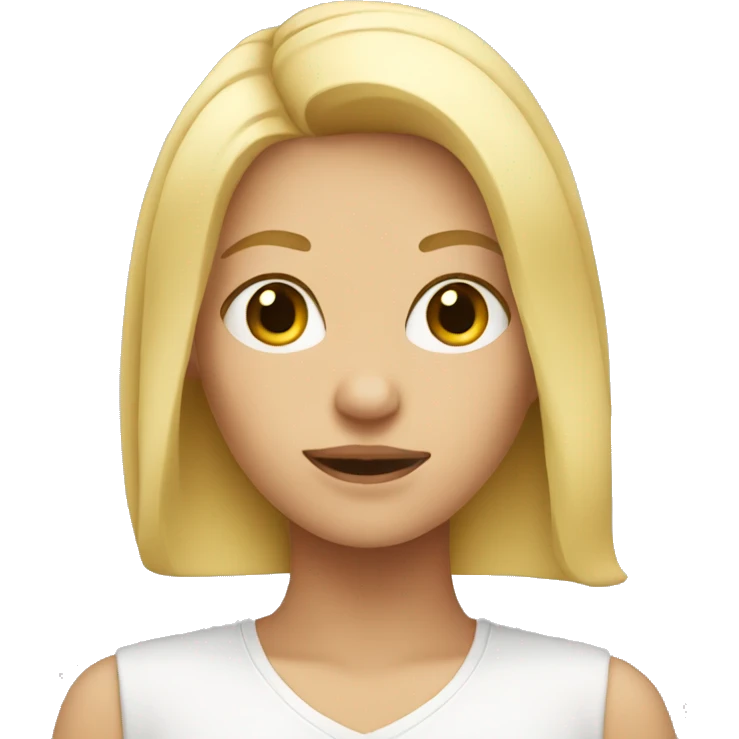 Blonde girl  emoji