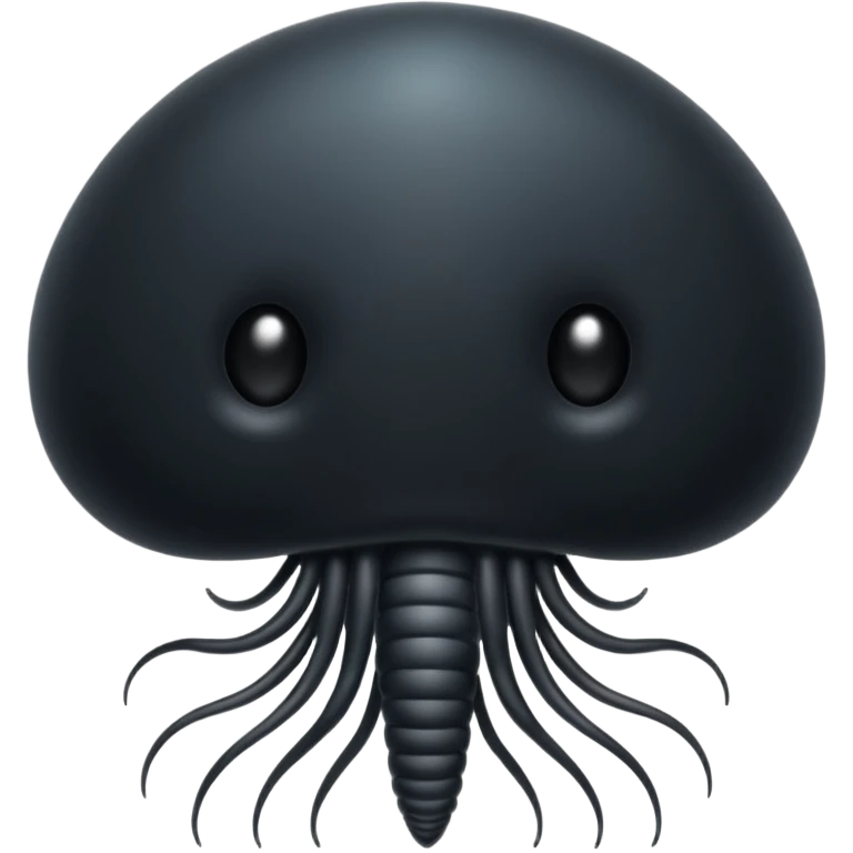 black spermatozoa emoji