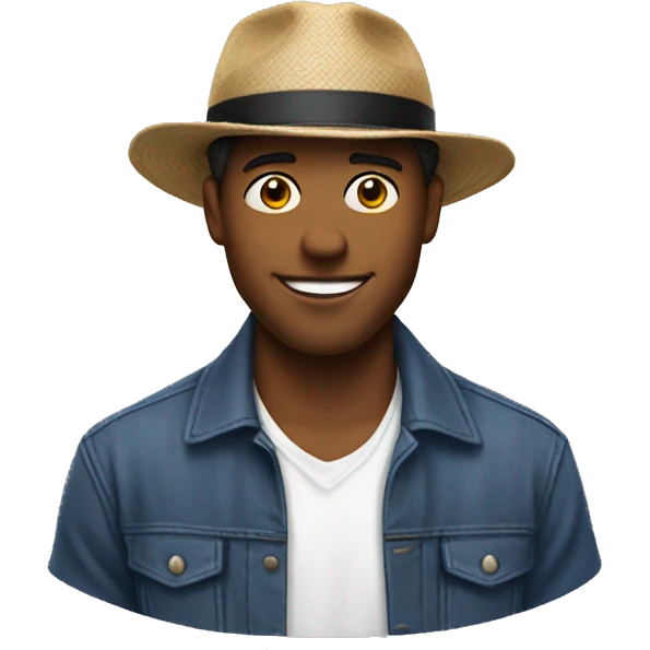 Frat guy with hat on  emoji