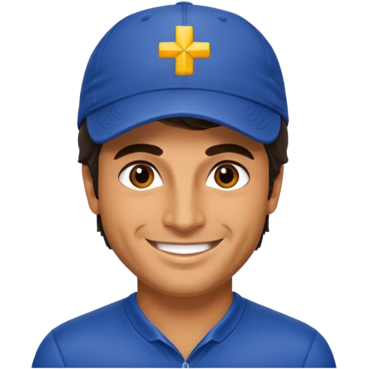 Carlos Sainz, red bull  F1 driver. not wear a hat. emoji