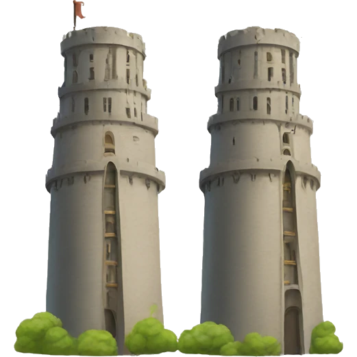two towers emoji