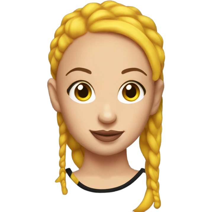 Bhad Bhabie as a yellow emoji emoji