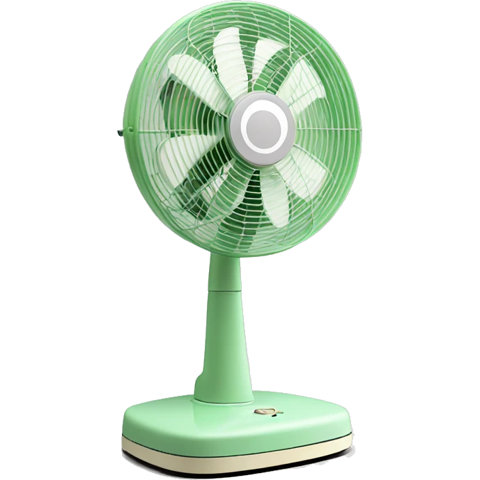 Cute classic pastel green Stand fan emoji