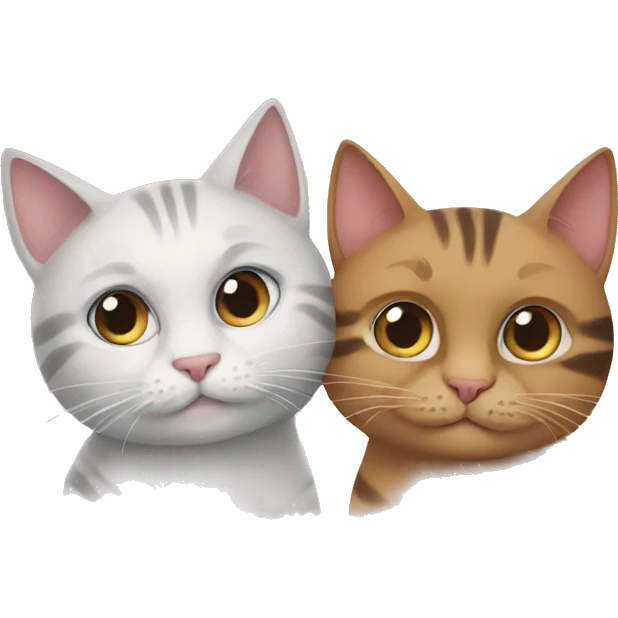 Two cats  emoji