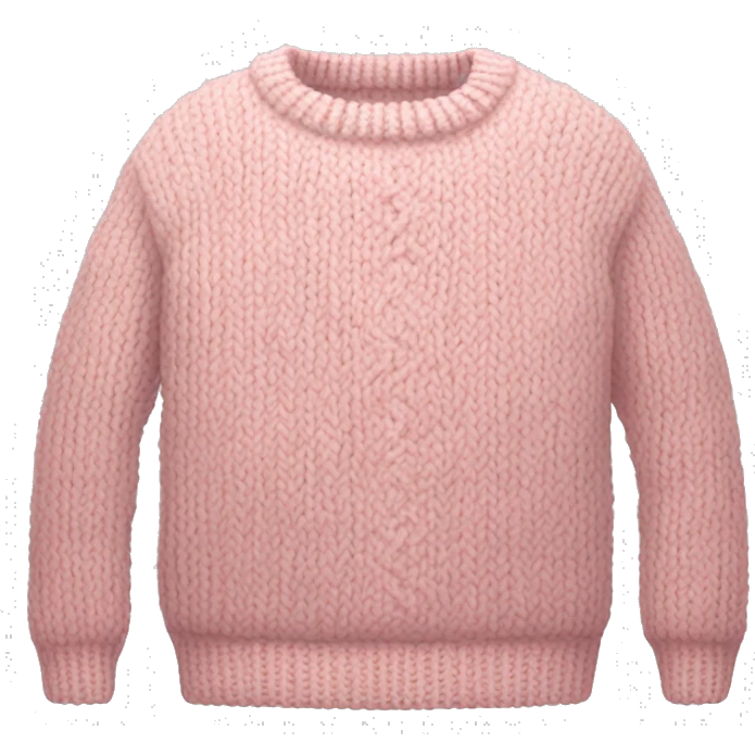 Light pink knitted sweater  emoji