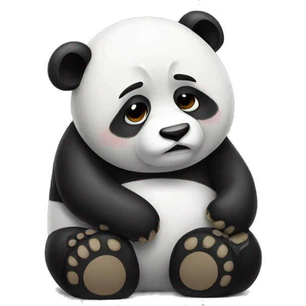 Sad panda  emoji