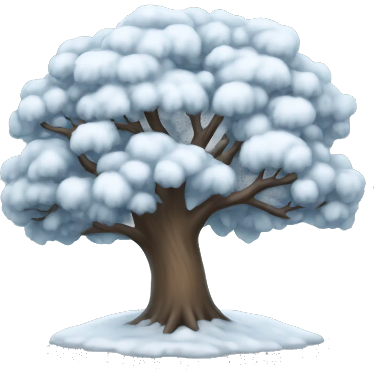 Winter tree emoji