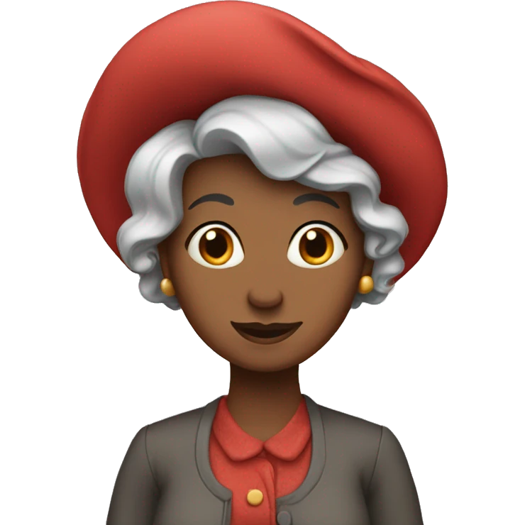 Gladys lady of no wearing longer clothing red house emoji