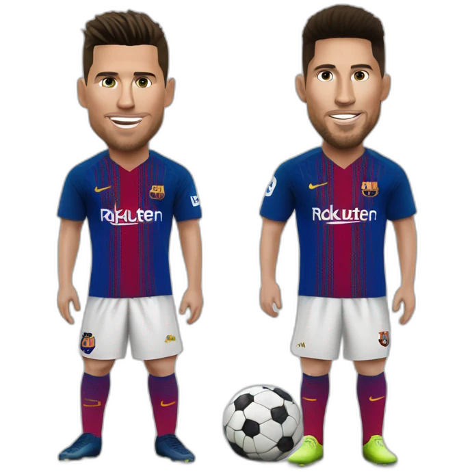 Ronaldo et Messi emoji