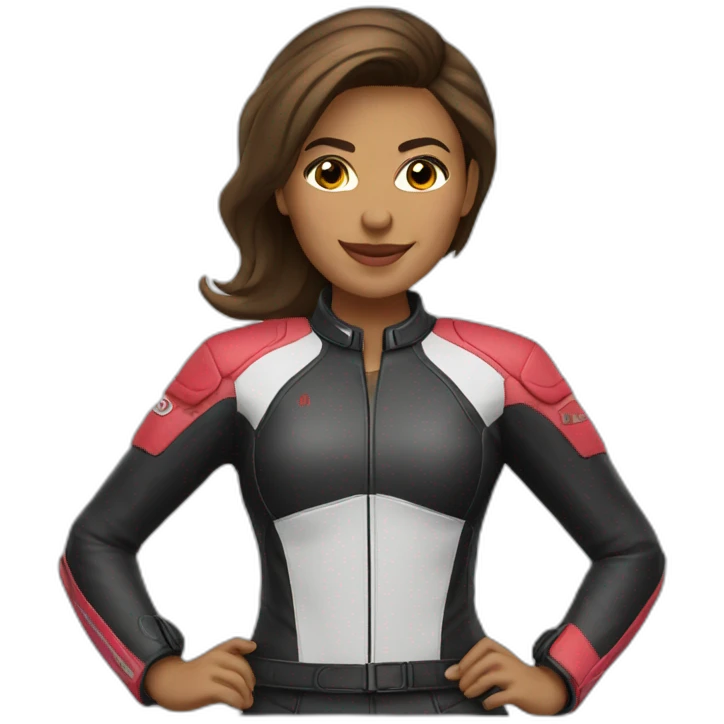 motociclista mulher emoji