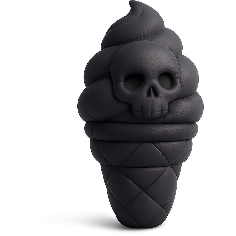 gothic ice cream emoji