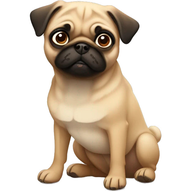 Fawn pug  emoji