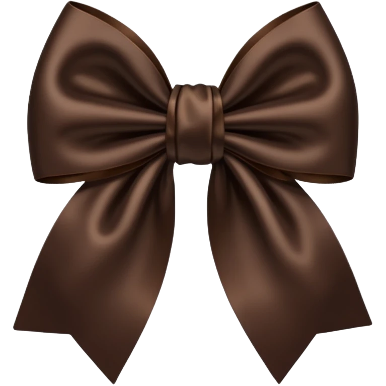 Dark Brown Bow emoji