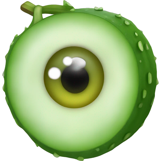 Cucumber on the eye  emoji
