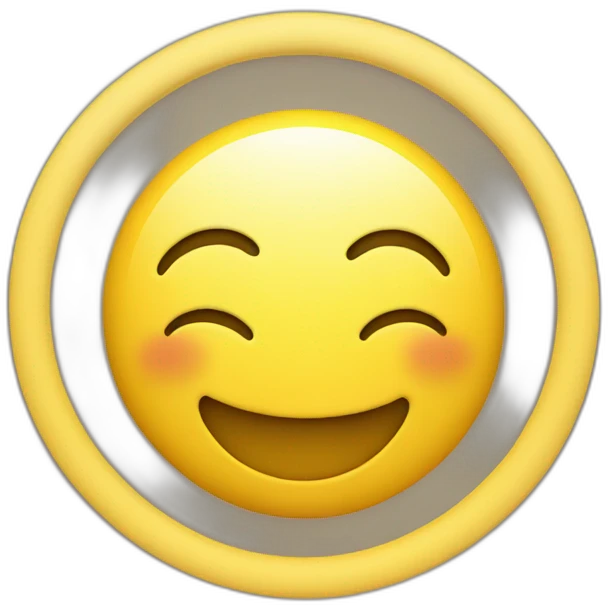 smile face (sort of circle colored yellow) with little hands and legs emoji