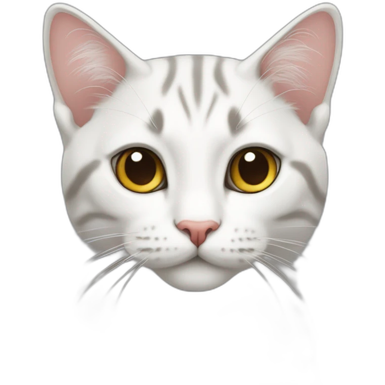 Котёнок белый  emoji