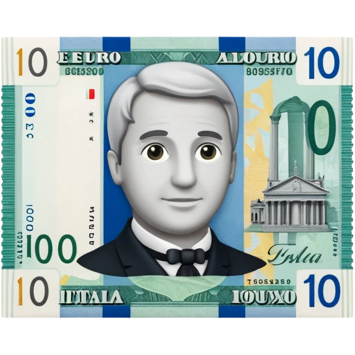 banconote euro 10 italia emoji