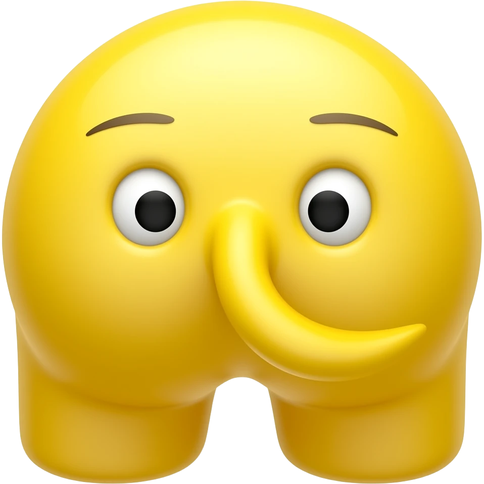 make yellow emoji showing his butt emoji