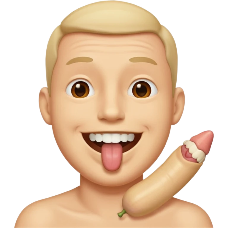 Penis in mouth emoji