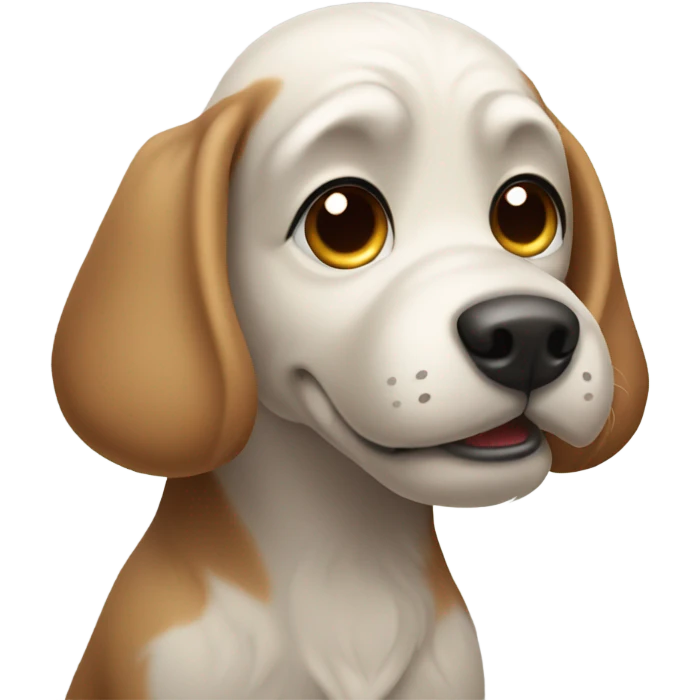 Dog with itchy butt emoji
