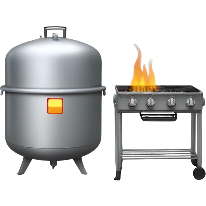 propane tank and grill emoji