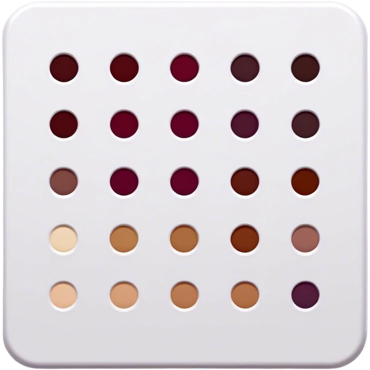 dark burgundy Paint palette emoji