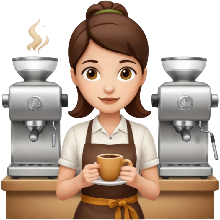 woman Café Barista emoji