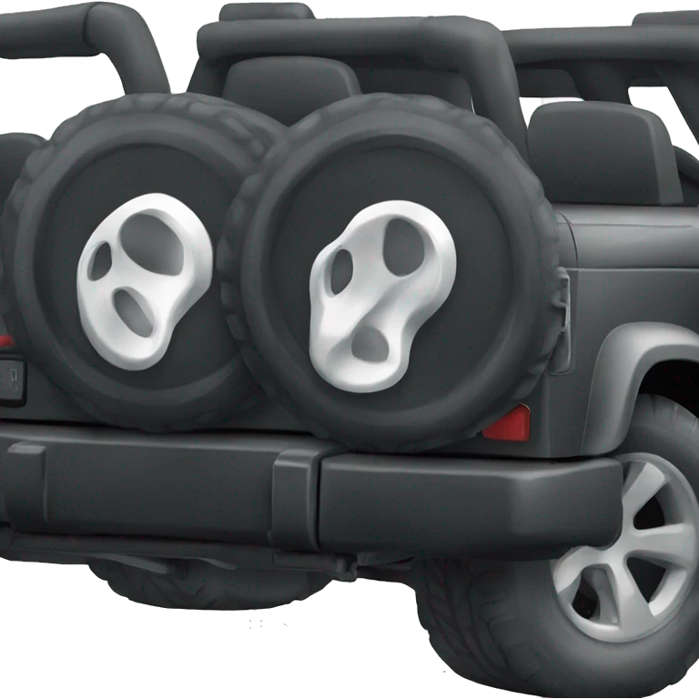 All black jeep emoji