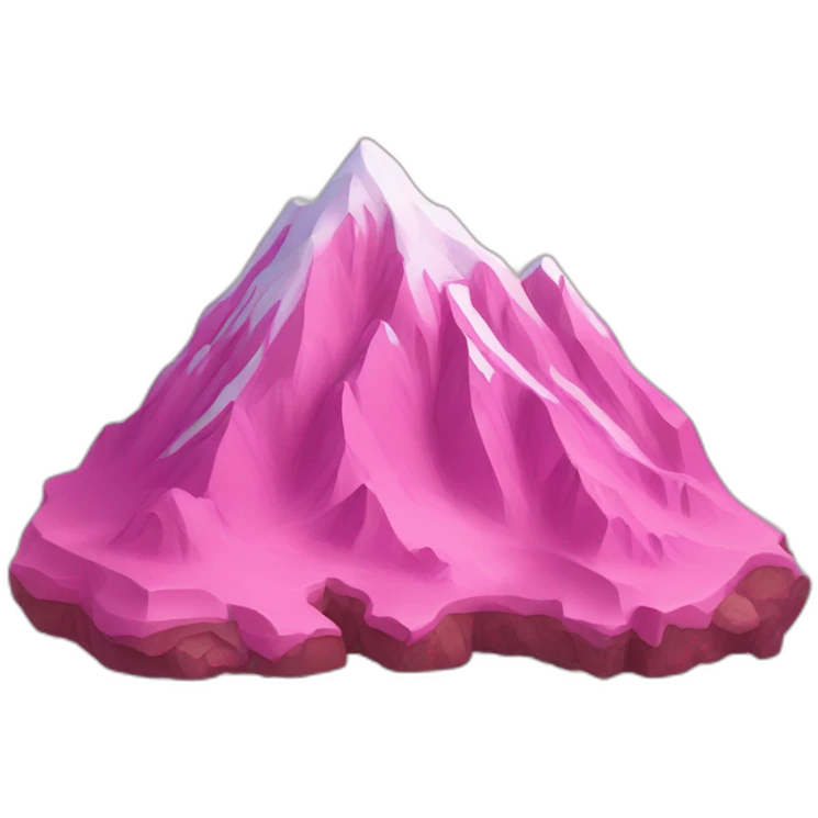 pink mountain emoji