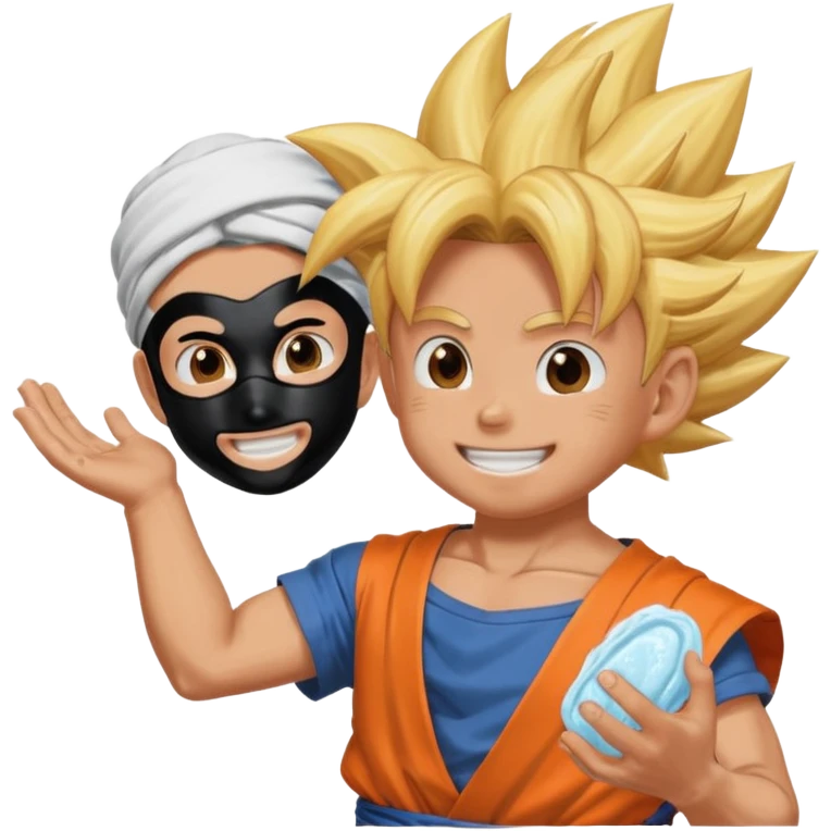 Goku catches rilley's hand soap Tyler face mask funny  emoji