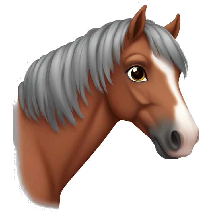 Red roan pony emoji
