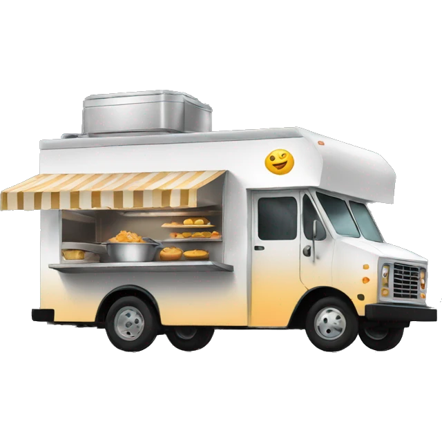 Black Food truck emoji