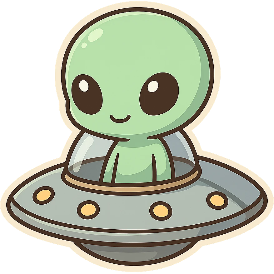 一个外星人飞碟 emoji
