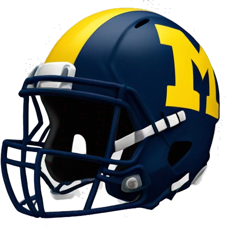 University of Michigan wolverines football helmet emoji