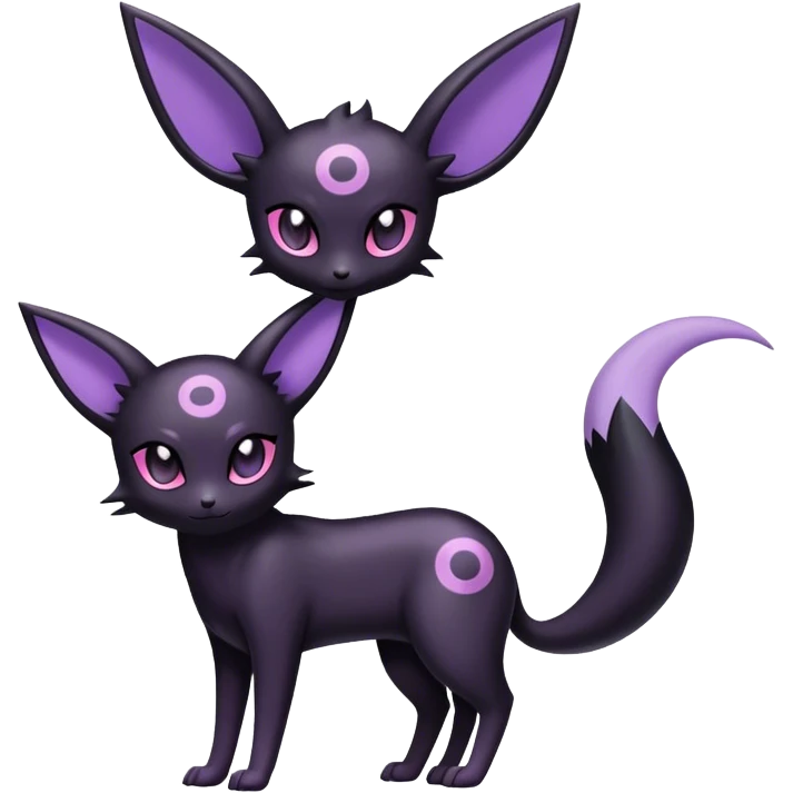 Noibat-Umbreon-Espeon-hybrid, full body emoji