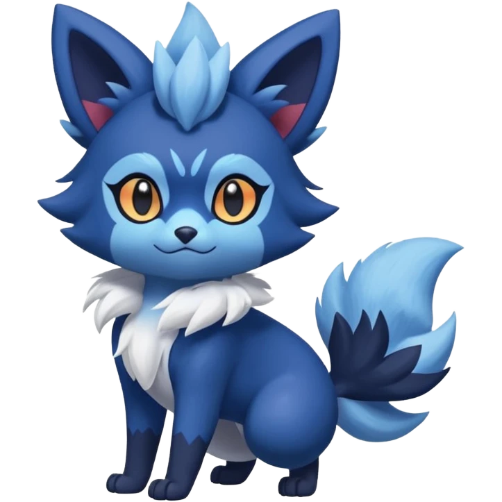 Zorua-Meowstic-Fakémon-hybrid-creature (full body)  emoji