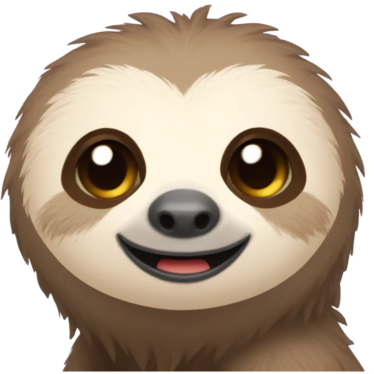 Cute sloth emoji