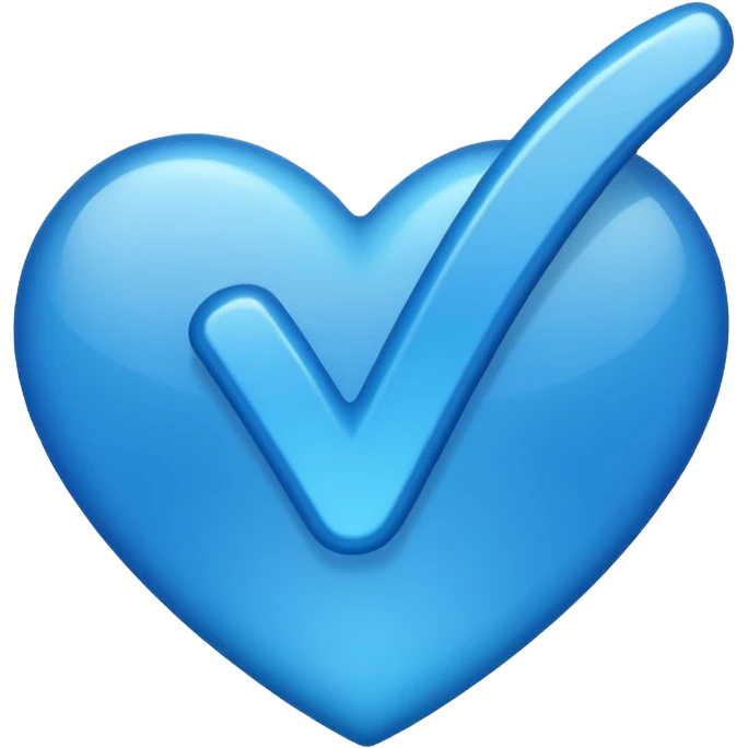 Синяя галочка  emoji