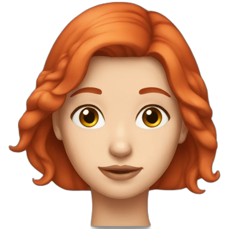 polina red head emoji
