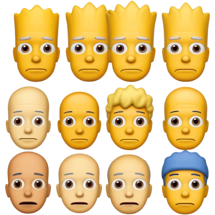 the simpsons, Different character. emoji