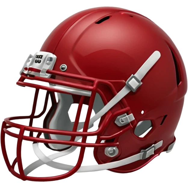 college football player helmets dark red  emoji