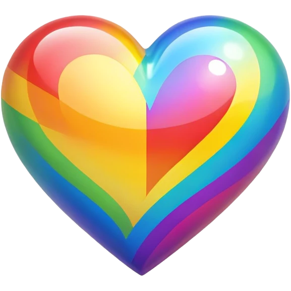 Rainbow heart emoji