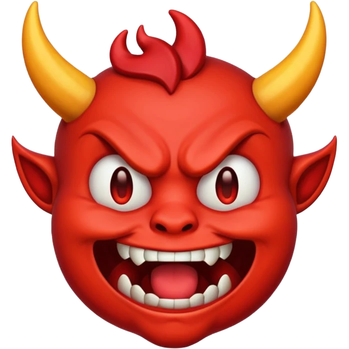 Cringing devil emoji emoji